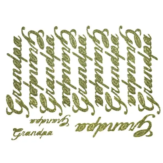 JAM Paper Grandpa Gold Script Floral Accessory {1}