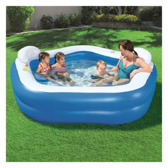 Bestway&reg; H2OGO!&reg; 7ft. Family Fun Inflatable Kiddie Pool {3}