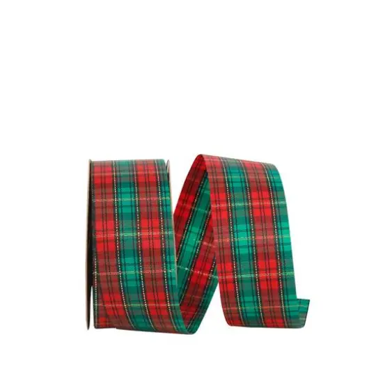 Reliant Tartan Gold Plaid Ribbon, 25yd. {1}
