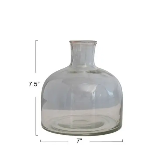 Hello Honey&reg; 7.5" Clear Blown Glass Vase {7}