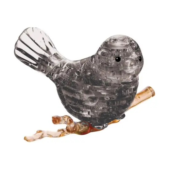 3D Crystal Puzzle - Black Bird: 48 Pcs {1}
