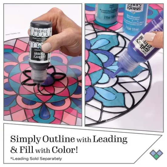 Plaid® Gallery Glass® 18 Color Stained Glass Painting Kit {8}