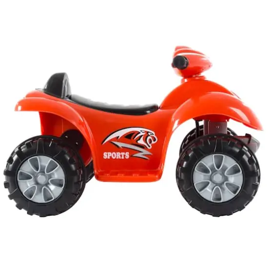 Toy Time Red Battery Powered Ride-On ATV Dinosaur Quad {4}
