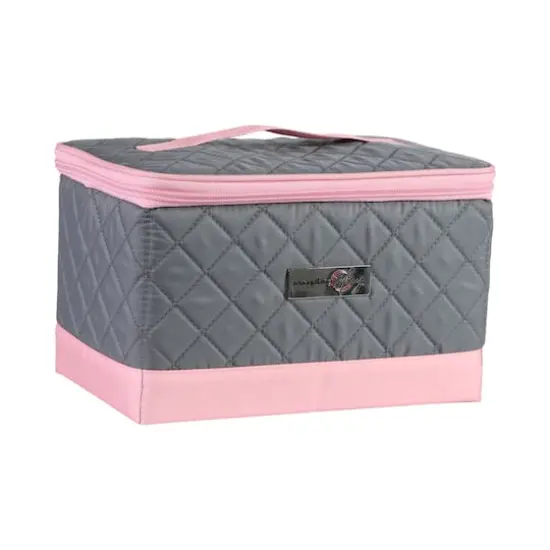 Everything Mary Pink & Gray Collapsible Sewing Kit Organizer Box {5}