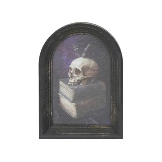 Assorted 7" Skull with Books Tabletop D&eacute;cor in Arched Frame, 1pc. by Ashland&reg; {3}