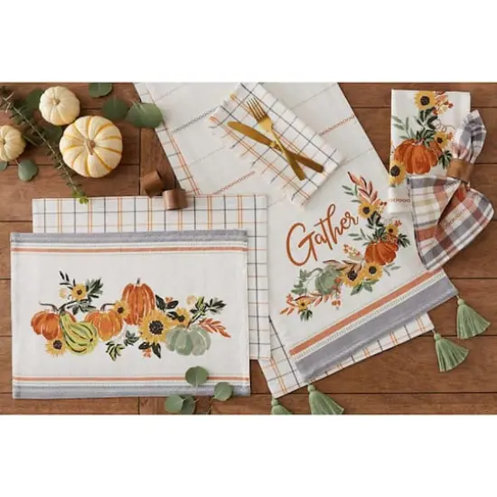 DII&reg; Autumn Afternoon Plaid Dinner Napkins, 6ct. {6}