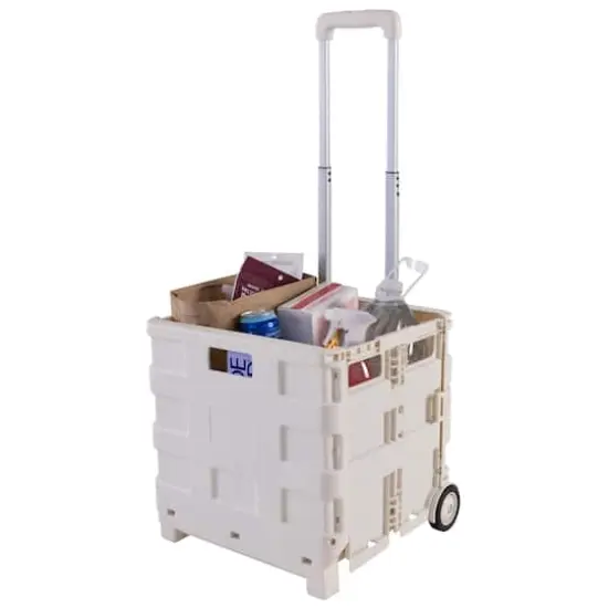 Simplify Tote & Go White Collapsible Utility Cart {3}