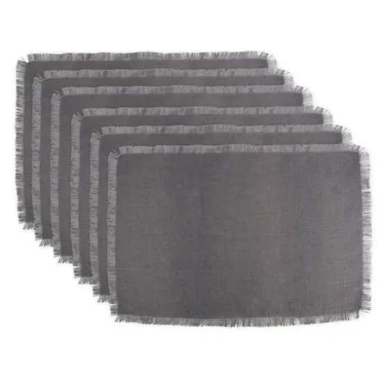 DII&reg; Gray Jute Placemats, 6ct. {1}