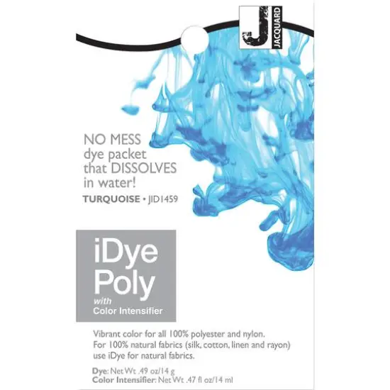 Jacquard Synthetic Fabric iDye, 14g Turquoise {4}