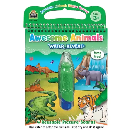 Teacher Created Resources Awesome Animals Water Reveal Book Set, 6ct. {3}
