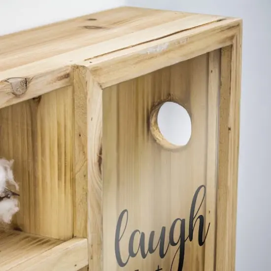 Wall Mounted Wooden Wine Rack & Cork Holder {5}