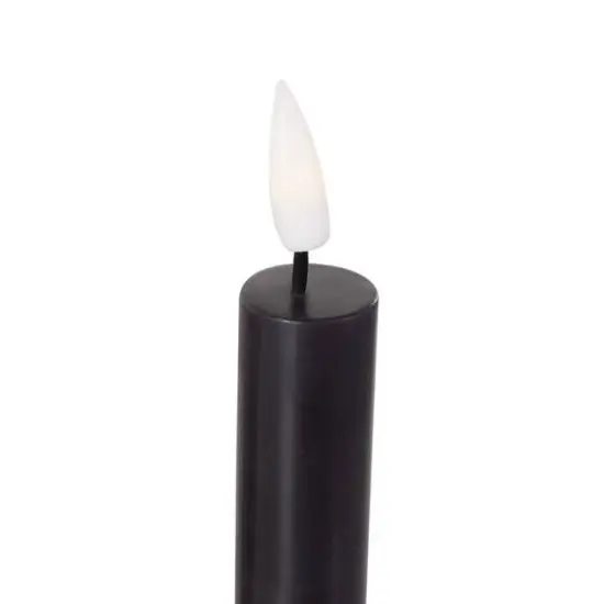 11" Flameless Wax Candles with Remote Control, 6ct. Black {7}