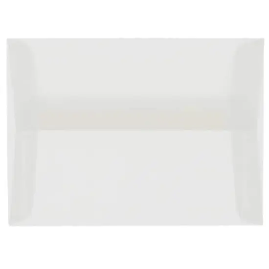 JAM Paper 4.375" x 5.75 Clear Translucent Vellum Invitation Envelopes {1}