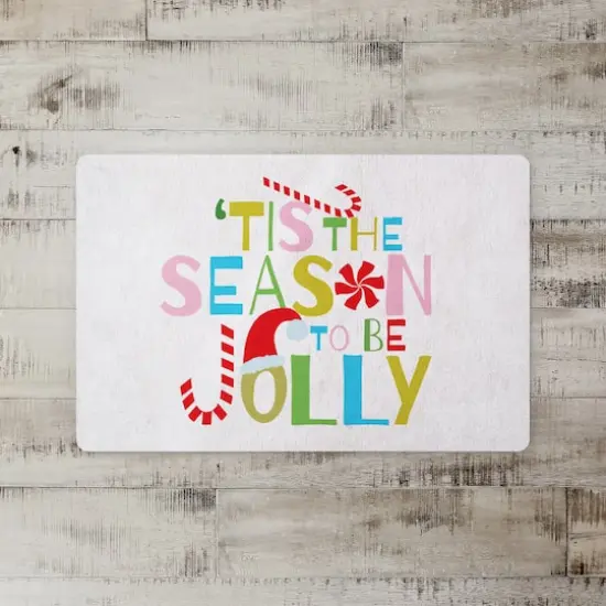 Tis the Season to be Jolly 27x18 Floor Mat {3}