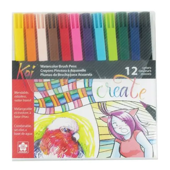 Sakura&reg; Koi Watercolor Brush Pen 12 Color Set {1}