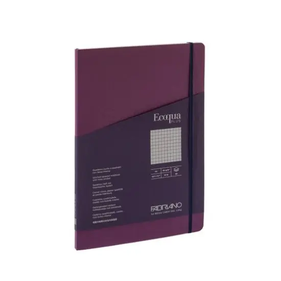 Fabriano&reg; Ecoqua Plus Stitch-Bound Graph Notebook Wine {1}