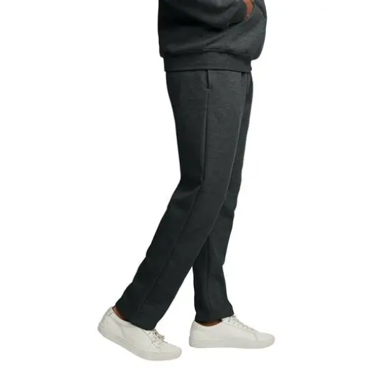 Fruit of the Loom Eversoft Fleece Open Bottom Sweatpant Black Heather {5}