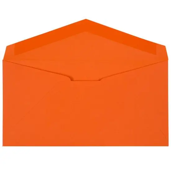 JAM Paper 3.875" x 7.5" Brite Hue Monarch Envelopes, 50ct. Orange {4}