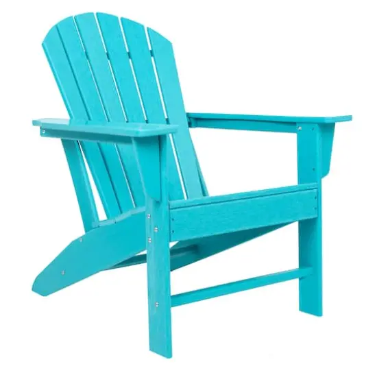 Blue Traditional Adirondack Chair {1}