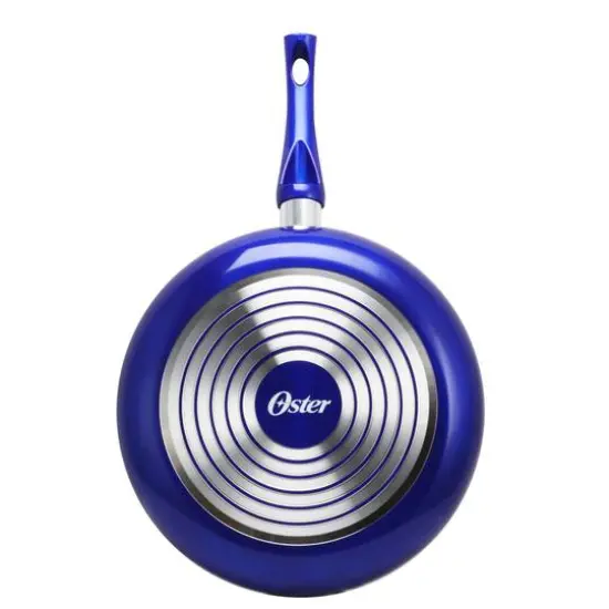 Oster Sato 12" Metallic Cobalt Aluminum Frying Pan {3}