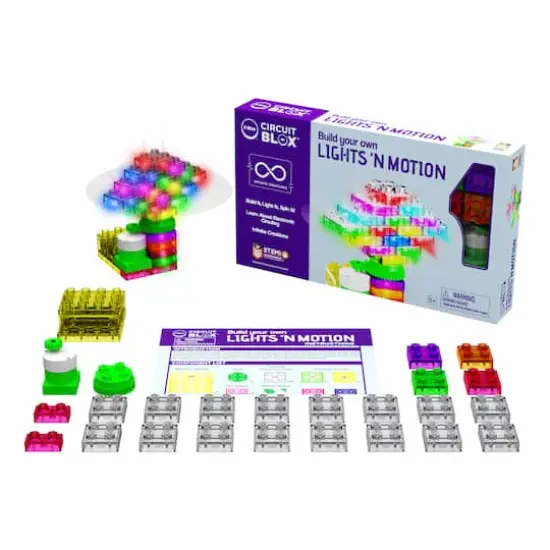 E-Blox&reg; Circuit Blox&trade; Single Student Lights n' Motion Geared Motor Set {1}