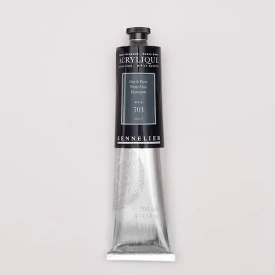 Sennelier Extra Fine Artists' Acrylic Paint, 200mL 703 Payne's Gray {1}