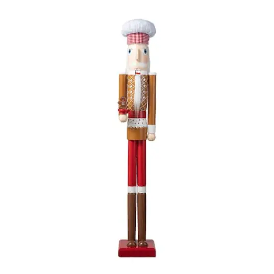 Glitzhome&reg; 42" Christmas Gingerbread Chef Nutcracker {1}