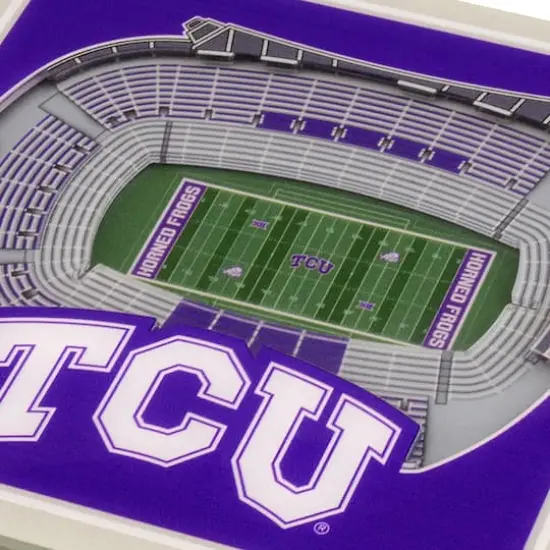 NCAA 3D StadiumView Coasters TCU Horned Frogs {5}