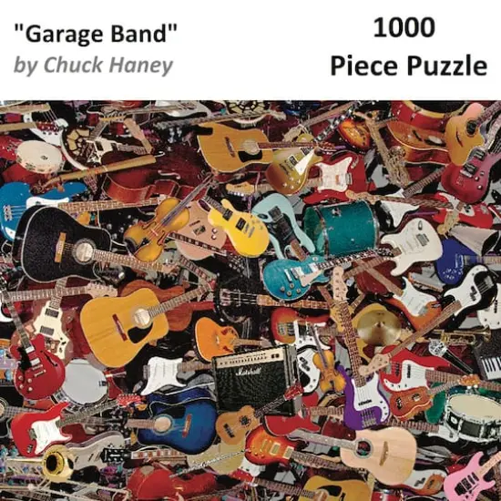 Hart Puzzles Garage Band by Chuck Haney 1,000 Piece Jigsaw Puzzle {3}