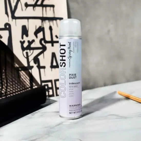 COLORSHOT&reg; Premium Glitter Spray Paint Pixie Dust {7}