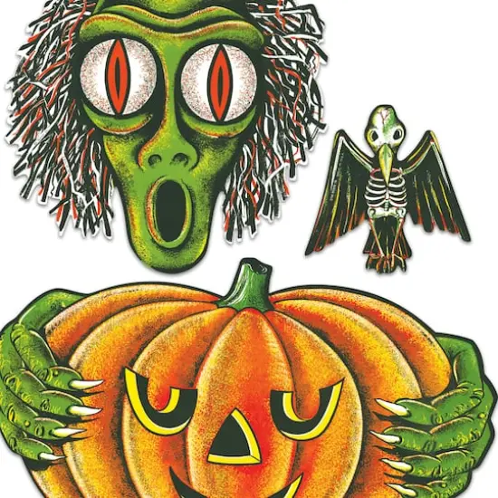 Beistle Vintage Halloween Totem Pole Cutouts, 12ct. {4}