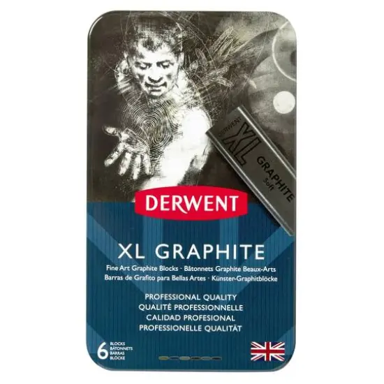 Derwent&reg; XL Graphite 6 Color Tin Set {3}
