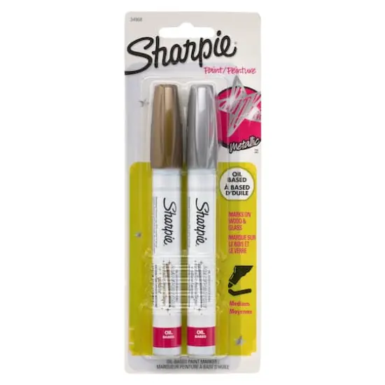 Sharpie&reg; Oil-Based Paint Markers, Medium Point Metallic Set {4}