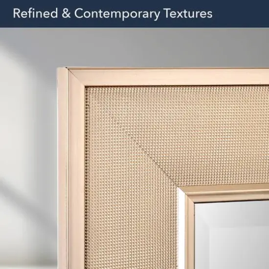 Head West Pave Brushed Nickel Stylish Bathroom & Wall Mirror {7}