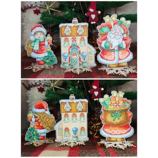 Crystal Art Plastic Canvas Counted Cross Stitch Kit Fairy Tale Gingerbread House {4}