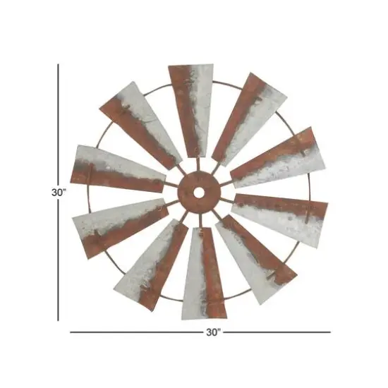 Brown Metal Farmhouse Wall Decoration {6}