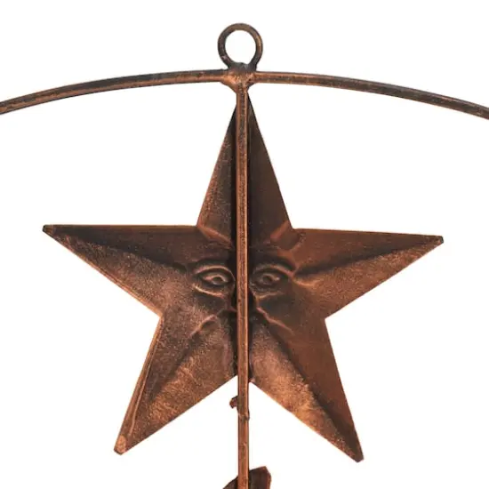 Brown Sun & Moon Rustic Metal Wall Decor {8}