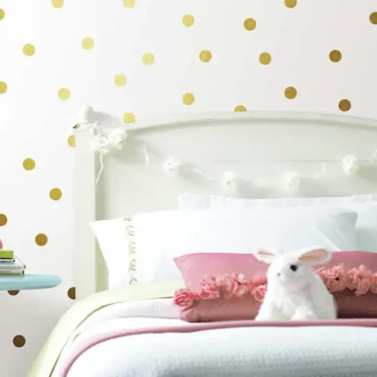 RoomMates Gold Confetti Dots Peel & Stick Wall Decals {4}