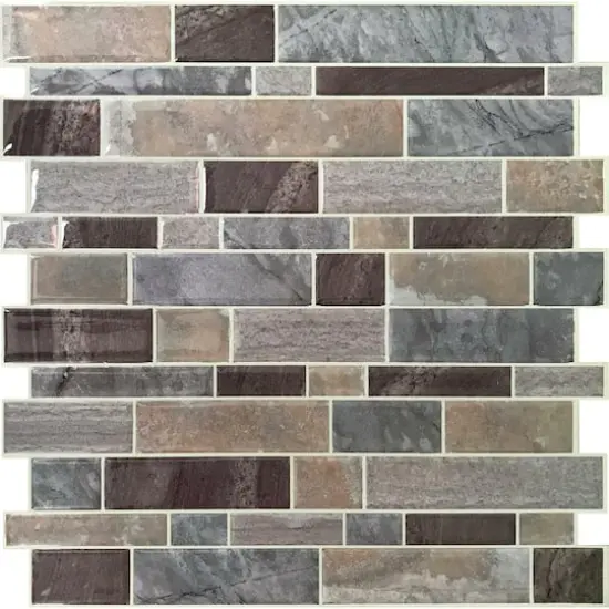 RoomMates Blue Long Stone Backsplash StickTiles&reg; {1}