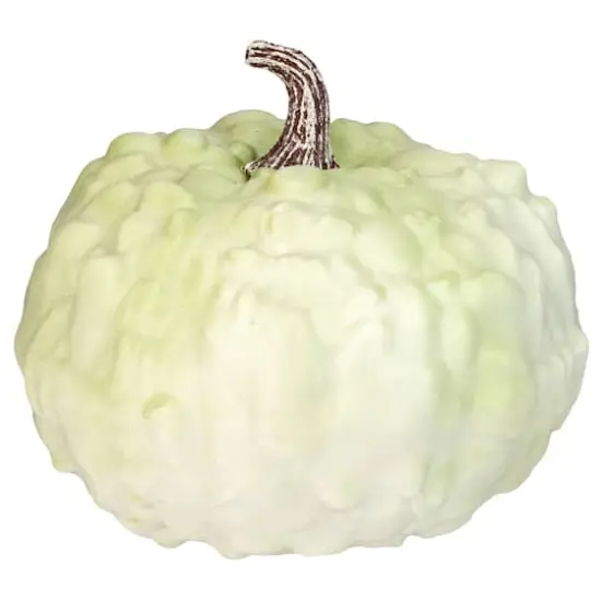 7.5" Green Textured Pumpkin Tabletop D&eacute;cor {1}