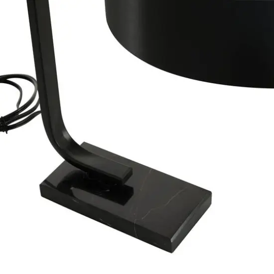 22" Black Metal Traditional Table Lamp {6}