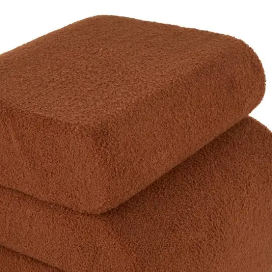 19" S-Shaped Room Ottoman with Connected Arches Copper {6}