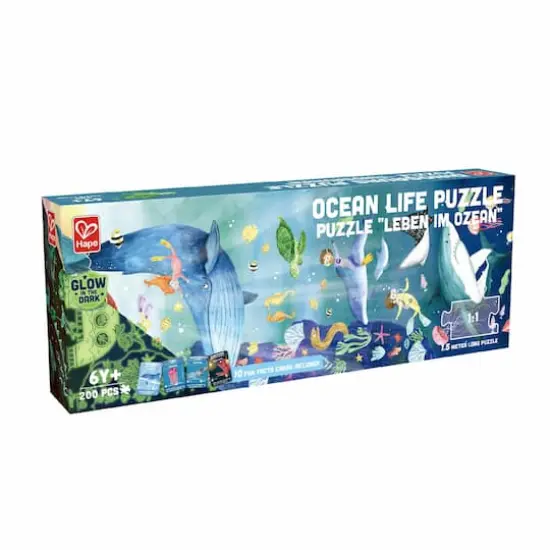 Hape Giant Ocean Life Glow-In-The-Dark Puzzle {1}