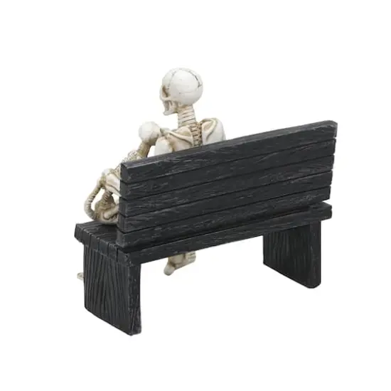 6" Skeleton & Dog on Bench Tabletop D&eacute;cor by Ashland&reg; {3}