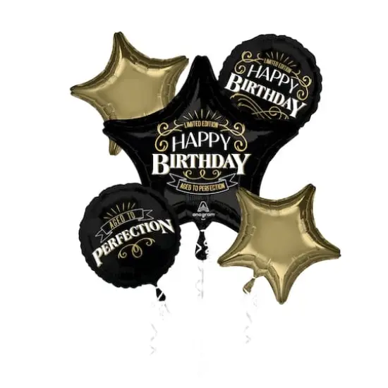 Better with Age 5-Piece Foil Balloon Bouquet {1}