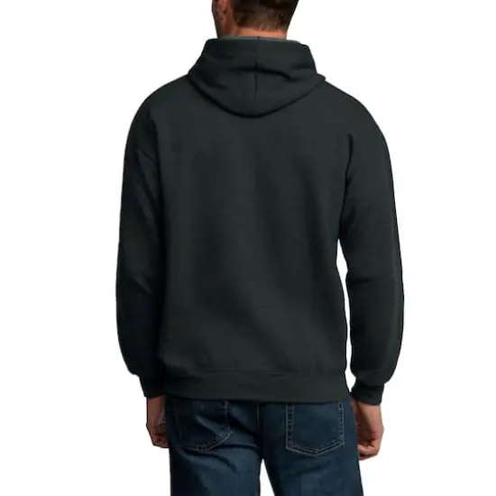 Fruit of the Loom Eversoft Fleece Pullover HoodieBlack Heather {6}