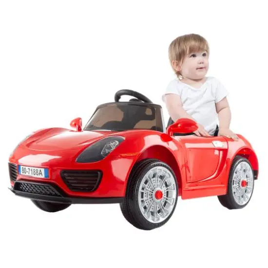 Toy Time Red Battery Powered Ride-On Sports Car {3}