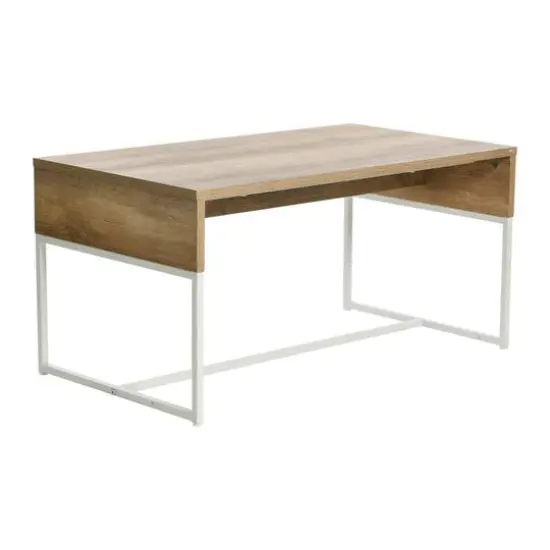 Household Essentials 59" Wrap Coffee Table Coastal Oak {6}