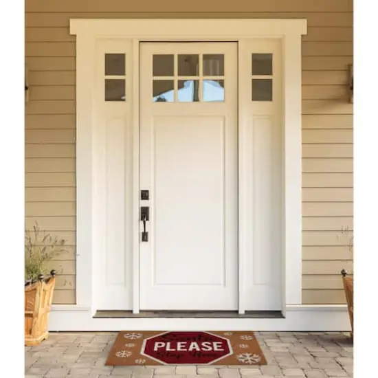 DII&reg; Santa Please Stop Sign Doormat {3}