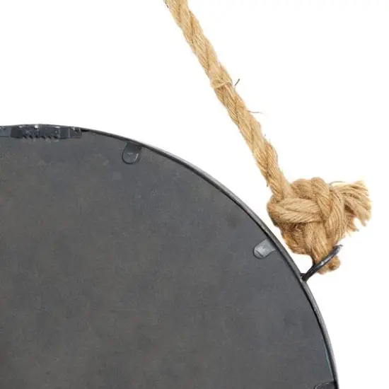 Brown Metal Industrial Hanging Wall Mirrors, 2ct. {7}